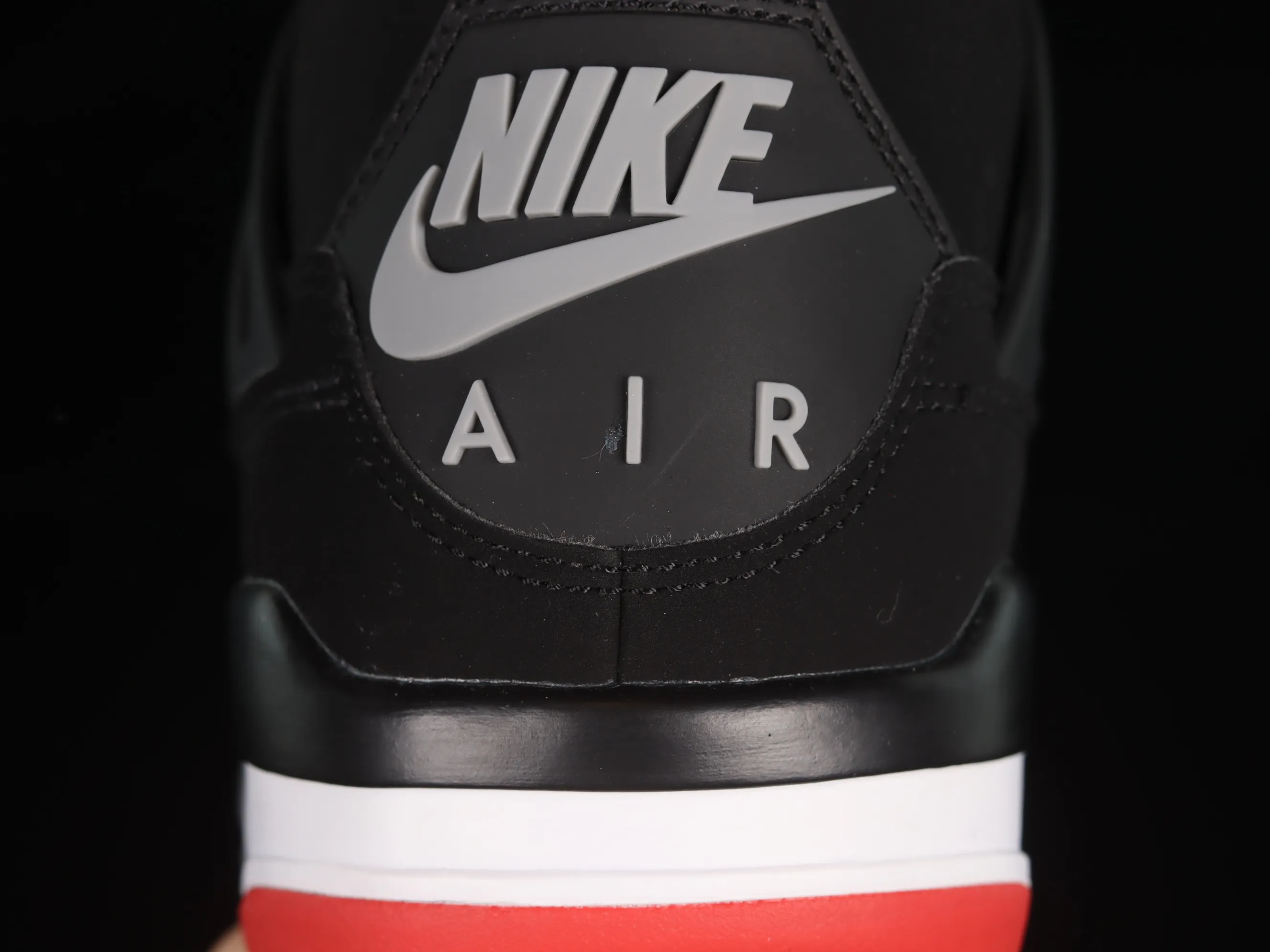All categories Air Jordan Jordan series basketball shoes Air Jordan 4 LJR version Air Jordan 4 Retro "Bred" AJ4 Jordan 4 first year re-engraved new black and red 308497-060